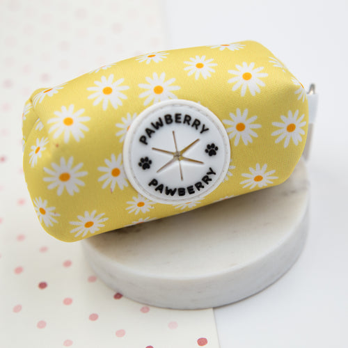 диспенсър торбички куче daisy love pawberry dispenser torbichki kuche кучешки маргаритки жълт аксесоари за кучета българия