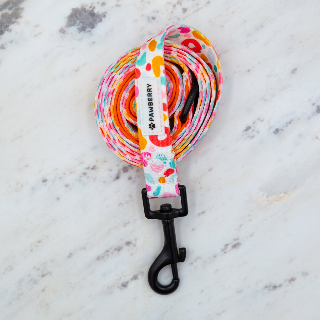повод куче candy pawberry povod kuche кучешки цветен издръжлив здрав аксесоари за кучета българия